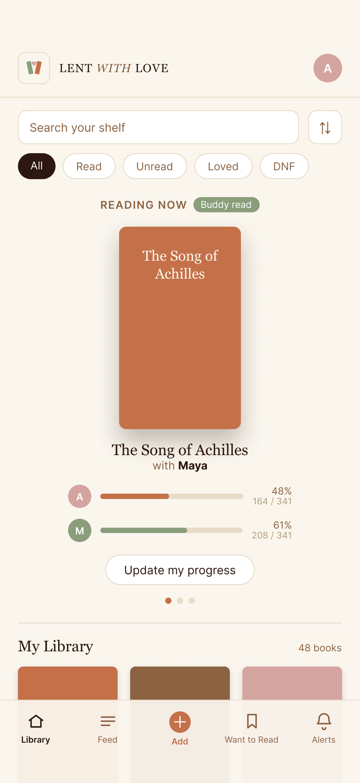 Lent With Love: My Library